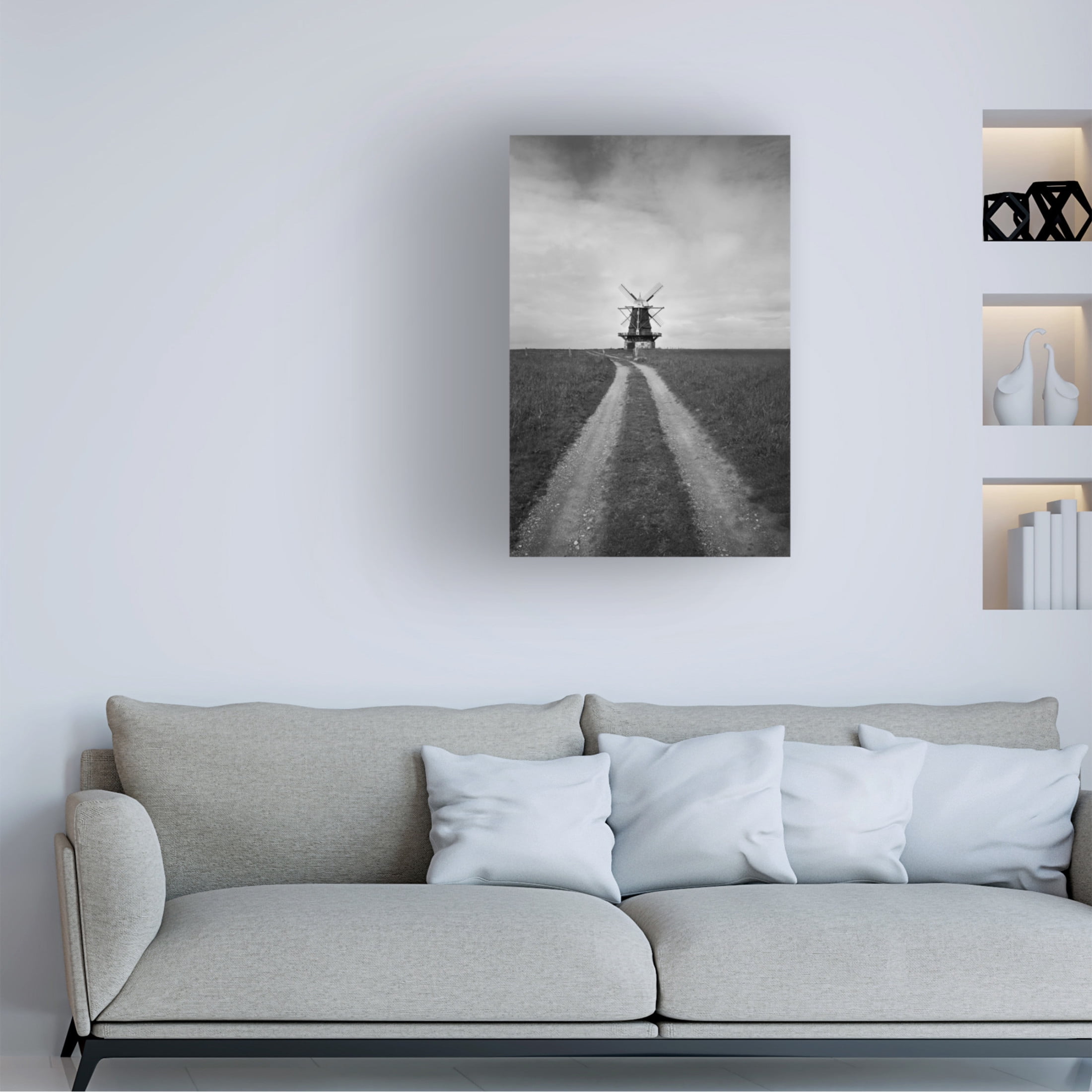 Trademark Fine Art Kristina Nordin Windmill Canvas Wall Art