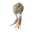 thumbnail image 2 of Rabbit Fur Ball Toy, Interactive Cat Toy for Indoor Play, Silent Feather Teaser for Kitten Enrichment, 3pcs Brown Pet Enrichment Toy, 2 of 3
