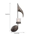 thumbnail image 5 of Pack of 4 Musical Note Candle Holder Vintage Wall Decorative for Party Wedding Christmas Table Home Decoration, 5 of 10