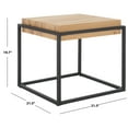 thumbnail image 3 of SAFAVIEH Edgefield Modern Square End Table, Natural/Black (21.3 in. W x 21.3 in. D x 19.7 in. H), 3 of 9