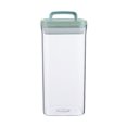 thumbnail image 2 of Pantry Storage Containers1PC,Airtight Food Canisters9.13x4.53in,Clear Plastic Kitchen Organization for Dry Goods, Stackable Design Saves Cabinet Space(Green), 2 of 9
