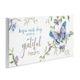 thumbnail image 3 of Stupell Industries Begin Day with Grateful Heart Floral Blossom Motivational,17 x 7, Design by Nan, 3 of 5