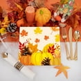 thumbnail image 5 of KQJQS Thanksgiving Paper Plates — 20 Pcs Disposable Tableware, 7 in Pumpkin & Maple Leaf Pattern, Eco-Friendly Food Grade Paper Plates for Fall Harvest Party, 5 of 6
