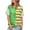 Green, variant on Womens Summer Striped Shirts Casual Color Block Short Sleeve Tops Loose Fit Crew Neck Tees Womens Essentials Fashion Clothing