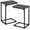 Dark Grey, variant on C Shaped Side Table, End Tables Living Room Set of 2, Slide Under Couch Table for Sofa, TV Trays for Bedroom, Small Space, Dark Grey, HET02CDG
