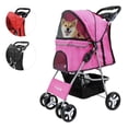 thumbnail image 1 of Carriola Plegable Mascotas Perros Gatos Pet Houzer  Rosa, 1 of 9