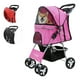 thumbnail image 1 of Carriola Plegable Mascotas Perros Gatos Pet Houzer  Rosa, 1 of 9