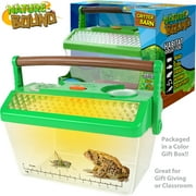 Nature Bound: Critter Barn Habitat - Light-Up Insect Viewer, Built-In Magnifier, Ventilated Lid, Bugs-Fish-Frogs-Worms, Catch & Release Play, Kids 5+