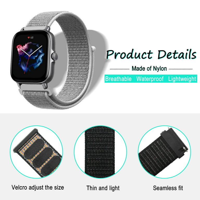  E ECSEM Bands Compatible for Amazfit GTS 4 mini Wristbands 20MM  Quick Release Silicone Colourful Bracelet Strap Band for Amazfit GTS 4 mini/GTS  4/GTS 3/GTS 2/GTS Smartwatch Accessories : Cell Phones