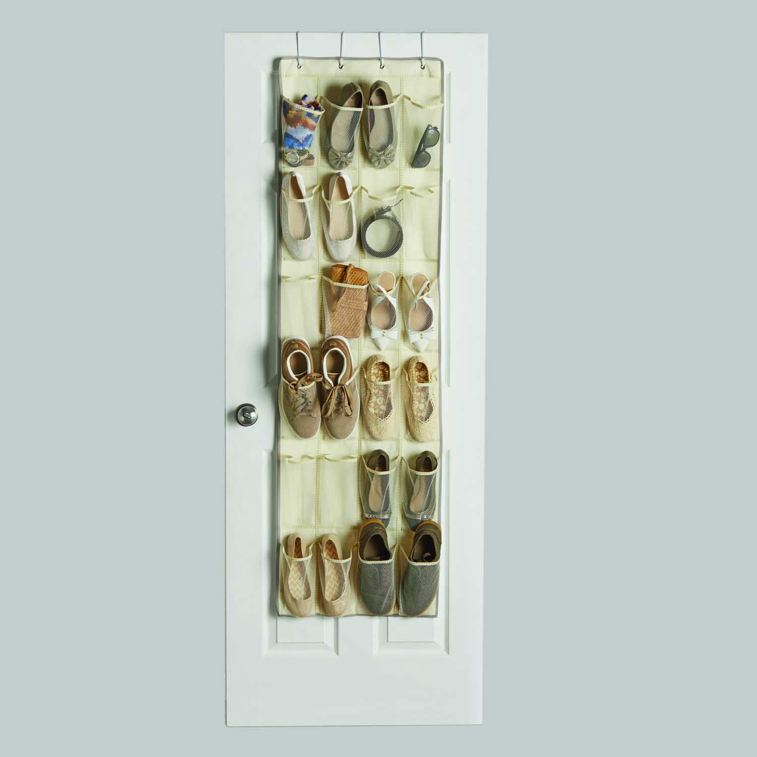 Mainstays Canvas 24 Pocket Over The Door Organizer Walmart