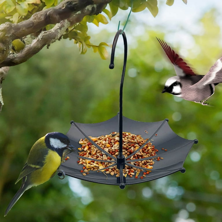 SLYNSHome Hanging Bird Bath Hanging Bird Feeder for Garden
