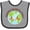 Heather and Black, variant on Inktastic Happy Earth Day Boys or Girls Baby Bib