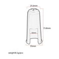 thumbnail image 2 of MasteelfCA Soprano Saxophone Cap Plastic Bb Saxophone Mouthpiece Protective Cap (Black), 2 of 7