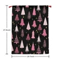 thumbnail image 5 of Christmas Bags Drawstring,Black and Pink Christmas Tree Pattern Large Xmas Christmas Gift Bags,Reusable for Xmas and New Year Party Favors and Supplies,27.6" X 19.7", 5 of 5