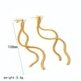 thumbnail image 4 of 18K Karat Gold Plated Earrings for Women Long Tassel Earrings Premium Temperament Jewelry for Her Birthday Gifts, 4 of 8