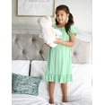 thumbnail image 2 of Arshiner Girls Nightgowns Sleepwear Short Sleeve Victorian Pajama Dress Soft Princess Sleepshirt, 2 of 6