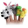 10pcs Velvet Animal Style Finger Puppets Set