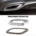thumbnail image 4 of Chrome Exhaust Tip Cover Trims for Mercedes-Benz A B C E GLC CLS Class W177 W247 W205 W213 X253 C257, 4 of 5