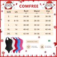 thumbnail image 3 of COMFREE Women's One Shoulder Cutout Front Sleeveless Bodysuit Thong Body Suit Tank Top, 3 of 6