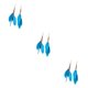 thumbnail image 4 of Jumpingount 2 uds pendientes cadena pendiente Retro pantalla ocio joyería Navidad Halloween Acción de Gracias regalos moda elegante azul Type1 NO1, 4 of 6