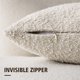 thumbnail image 4 of Fundas de almohada sólidas con textura Boucle, fundas de almohada, sofá decorativo moderno y acogedor, paquete de 2, 18 x 18 pulgadas, marfil neutro, 4 of 5