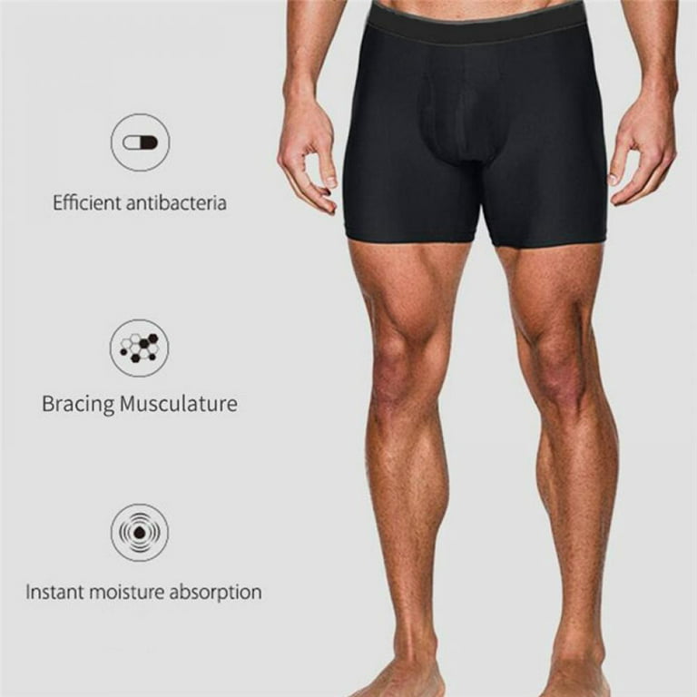 Pretty Comy Men Compression Short Running Tights Men's Quick Dry Gym  Fitness Sport Leggings Running Shorts Male Underwear Sport Shorts Black L 