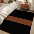 thumbnail image 4 of Boho Black Washable Area Rug 4x6 and Brown Striped Tribal Farmhouse Style Low-Profile Large Area Rugs with Non Slip Backing Indoor Floor Carpet for Entrance Living Room Bedroom Home Office, 4 of 9