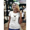 thumbnail image 2 of Thai Cat Portrait T-Shirt Women -Image by Shutterstock, Female Small, 2 of 4