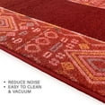 thumbnail image 5 of Made Runner Rug Low Pile With Rubber Backing For Kitchen Foyer Hallway Entry Choose Your Length Size 26 Inch Wide Southwest Bohemian Design Burnt Orange Red Color (6 feet x 26 inch), 5 of 6