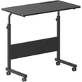 thumbnail image 4 of Table d'Appoint Salon Pouces Bureau pour Ordinateur Portable Support de Travail Réglable Table d'Appoint Mobile avec Station de Recharge Multifonctionnelle et Crochet Poste de Travail Portable Table à Collation Petite pour Étudiant, 4 of 4