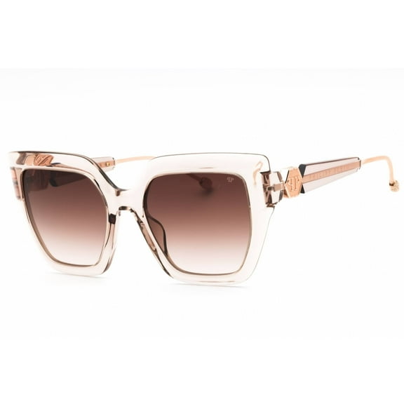 Philipp Plein SPP064S 07T1 Women's Transparent Beige Sunglasses