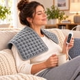 thumbnail image 3 of Heating Pad for Back Pain Relief, 12 x 24 in Electric Heating Pad with 3 Heat Settings, 2-Hour Auto Shut Off, Machine Washable, Ultra Soft Polyester, 3 of 8