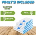 thumbnail image 2 of Vacuum Storage Bags For Travel, Compression Bags With Space Saver Bags Technology Ensure Volume Reduction, Vacuum Seal Solution For Clothing Protection (6 Pieces), 2 of 5