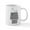 White, variant on CafePress - Snoopy On House Stripe Black And - 11 oz Ceramic Mug - Novelty Coffee Tea Cup