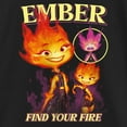 thumbnail image 2 of Girl's Elemental Ember Find Your Fire Poster Graphic Tee Black X Large, 2 of 4