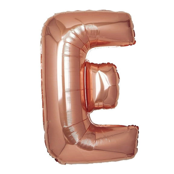 BalsaCircle 40" Rose Gold Letter E Mylar Foil Plain Balloon Wedding Event Birthday Party