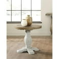 thumbnail image 4 of Martin Svensson Home Napa Round End Table, White Stain and Reclaimed Natural, 4 of 6