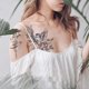 thumbnail image 5 of 1 hoja 3D Big Rose Peony Flower Girls falso temporal yeacher Etiqueta engomada del tatuaje, 5 of 5