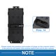 thumbnail image 4 of Interruptor de ventana eléctrica Unique Bargains No.935704Y001 para el lado del conductor delantero izquierdo para Kia Rio 2011-2018 Negro, 4 of 7
