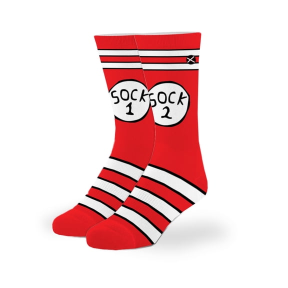 Cool Socks – Sock 1 & Sock 2 Novelty Crew Socks for Big Kids 7-10 Years– Funny Colorful Graphic