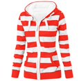 thumbnail image 4 of kpoplk Lightweight Zip up Hoodies for Women Hooded Sweatshirts Long Sleeve Thin Jacket with Zipper Cardigan(Red,M), 4 of 5