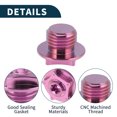 thumbnail image 4 of Unique Bargains M14*1.5 Oil Drain Plug Oil Pan Drain Bolt Screw Thread Repair Pink 1 Pcs, 4 of 7