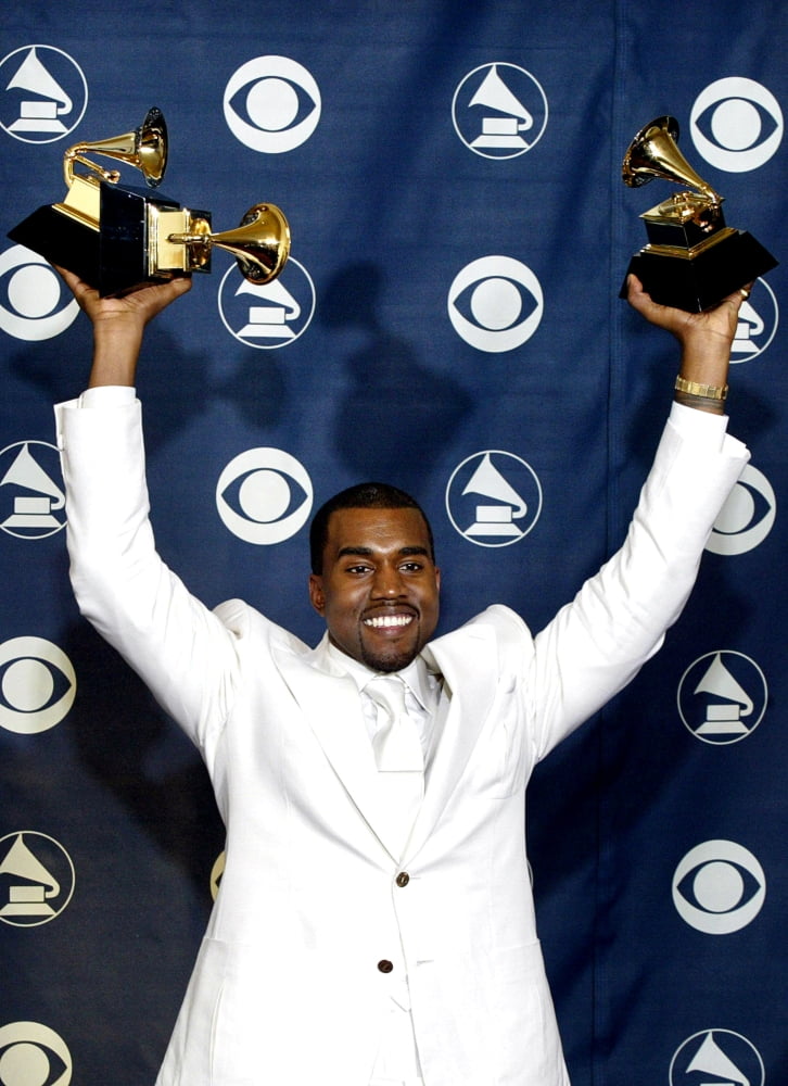 Kanye West In The Press Room For 47Th Annual Grammy Awards, Staples