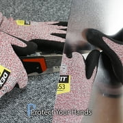 DEX FIT CRU553 Red Level 5 Cut Resistant Gloves (Power Grip, Durable Foam, Medium) - 1 Pair