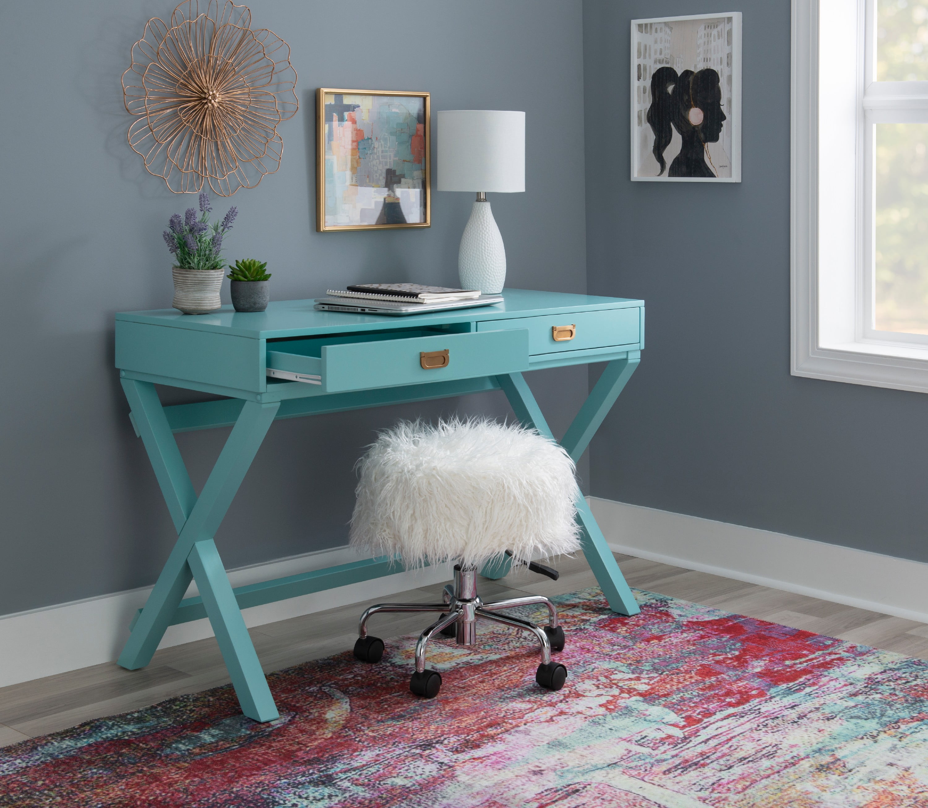 Linon paige writing desk deals