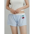 thumbnail image 4 of Michellecmm  Women Summer Shorts Cute Cherry Striped Print Elastic Short Pants, 4 of 9