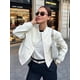thumbnail image 2 of HH TRAF 2024 Chaqueta bomber corta de color liso para mujer, de primavera, con bolsillos, cuello redondo, manga larga, botones, abrigos ajustados, ropa de calle, top elegante, 2 of 5
