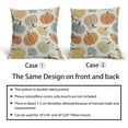 thumbnail image 4 of Fall Pillow Covers 18x18 Set of 2 Thanksgiving Themed Blue Yellow Orange Pumpkin Print Decorative Throw Pillows Outdoor Autumn Harvest PillowCase Farmhouse Linen Cushion Case Decor for Sofa Couch Bed, 4 of 6