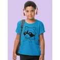 thumbnail image 2 of Raccoon With Shawl T-Shirt Juniors -Image by Shutterstock,  Large, 2 of 4