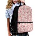 thumbnail image 3 of HUIACONG Pink Heart Pattern School Backpack for Daily Student Use Lightweight Multi Compartment Large Capacity for Boys Girls Ages 6‑18 Back to School, 3 of 6